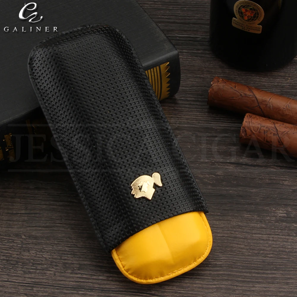 COHIBA Carbon Fibre Cigar Case Leather Mini Cigar Humidor Box Portable Cigars Holder With Gift Box
COHIBA Carbon Fibre Cigar Case Leather Mini Cigar Humidor Box Portable Cigars Holder With Gift Box