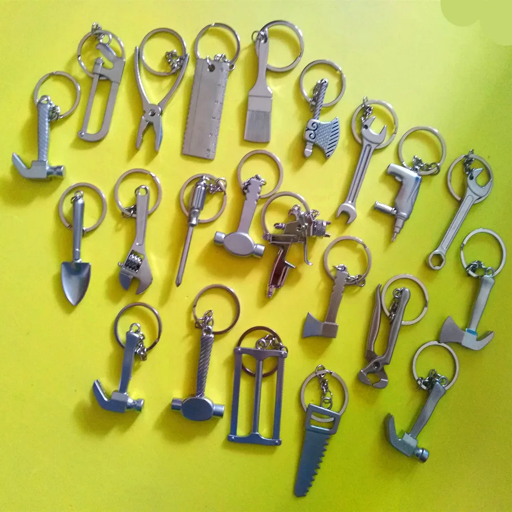 100 Pcs Wrench metal opener key ring custom logo Advertising Tool Spanner Key chain hammer saw axe pliers Drill keyring
100 Pcs Wrench metal opener key ring custom logo Advertising Tool Spanner Key chain hammer saw axe pliers Drill keyring
