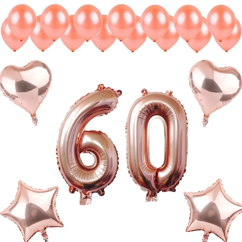 21pcs Rose Gold Number 10-90 Foil Balloons Star Heart Balloon Latex Ballon Set DIY Wedding Anniversary Birthday Party Decoration 
21pcs Rose Gold Number 10-90 Foil Balloons Star Heart Balloon Latex Ballon Set DIY Wedding Anniversary Birthday Party Decoration