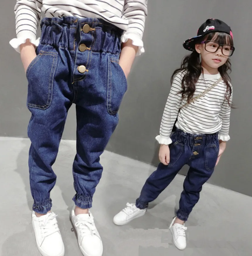 New Girls Jeans 2018 Spring Autumn Cute Trousers Baby Denim Pants High Quality Kids Clothing Children's Fashion Lace Jean Pants
New Girls Jeans 2018 Spring Autumn Cute Trousers Baby Denim Pants High Quality Kids Clothing Children's Fashion Lace Jean Pants