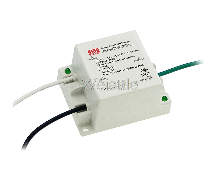MEAN WELL original SPD-20-277P meanwell SPD-20 LED 20kA Surge Protection Device
MEAN WELL original SPD-20-277P meanwell SPD-20 LED 20kA Surge Protection Device