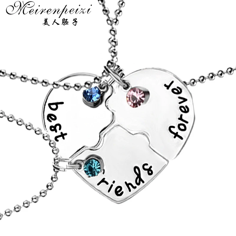Set Of 3 Friendship Necklace Personalised Best Friend Forever Charm Pendant Necklace Christmas Stocking Filler Gift BFF Jewelry
Set Of 3 Friendship Necklace Personalised Best Friend Forever Charm Pendant Necklace Christmas Stocking Filler Gift BFF Jewelry