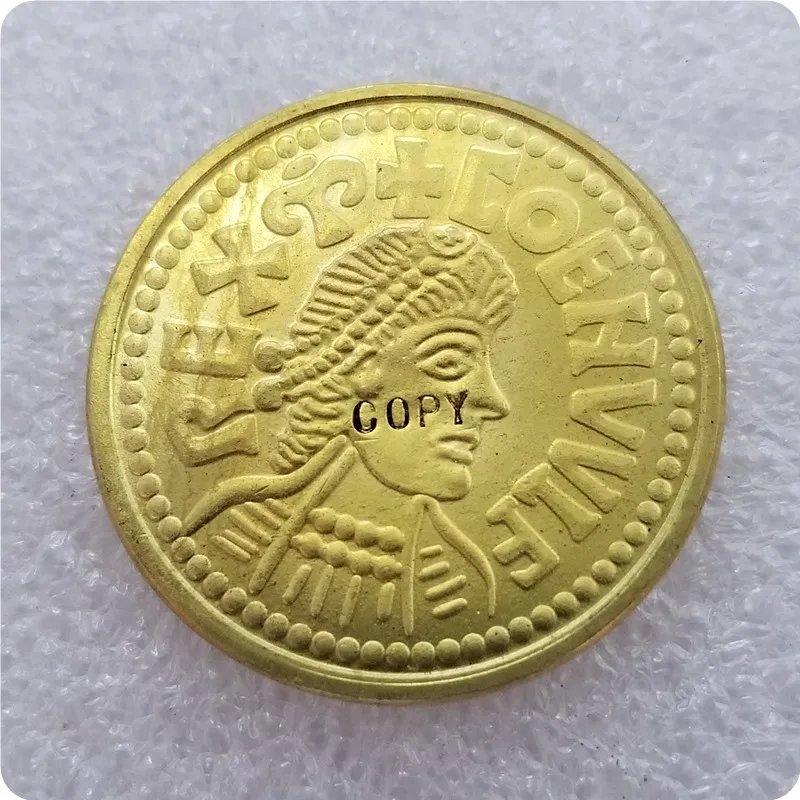 ANGLO SAXON Coenwulf 805 до 810 AD Gold layered penny COIN COPY памятные монеты Реплика монет медаль