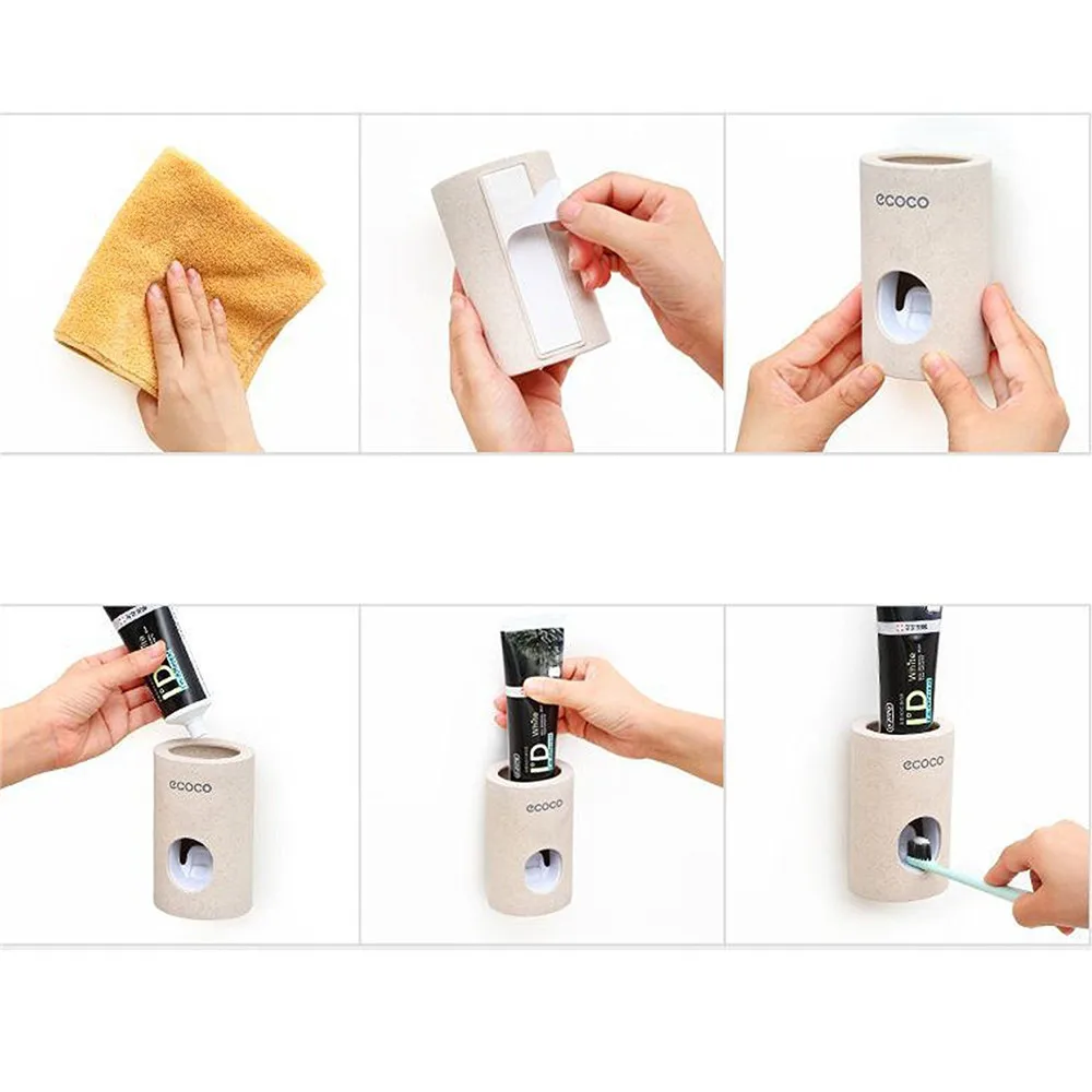 Automatic Toothpaste Dispenser Dust-proof Toothbrush Holder Wall Mount Stand Bathroom Accessories Toothpaste Squeezers Tooth 64P
Automatic Toothpaste Dispenser Dust-proof Toothbrush Holder Wall Mount Stand Bathroom Accessories Toothpaste Squeezers Tooth 64P