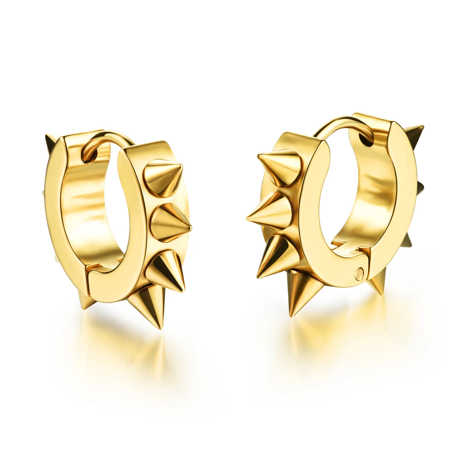 Personality Stainless Steel Rivet Design Hoop Earrings For Man Rock Punk Style 316L Steel 4mm*13mm Men Jewelry Earrings 3 Colors
Personality Stainless Steel Rivet Design Hoop Earrings For Man Rock Punk Style 316L Steel 4mm*13mm Men Jewelry Earrings 3 Colors