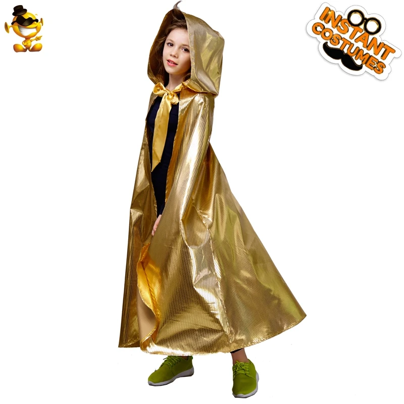 DSPLAY New Style Kids Cloak Costume Girls Twinkly Gold Long Cape Attached Hooded For Kids Halloween Cosplay Party
DSPLAY New Style Kids Cloak Costume Girls Twinkly Gold Long Cape Attached Hooded For Kids Halloween Cosplay Party