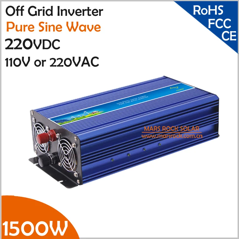 1500W 220VDC Off Grid Solar or Wind Inverter, Surge Power 3000W Pure Sine Wave Inverter
1500W 220VDC Off Grid Solar or Wind Inverter, Surge Power 3000W Pure Sine Wave Inverter