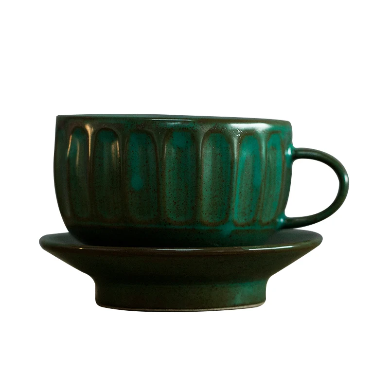 European Handmade Ceramic coffee cup and saucer Vintage Roman Columns Pottery Coffee Cup Set Milk tea cup espresso cups For Gift
European Handmade Ceramic coffee cup and saucer Vintage Roman Columns Pottery Coffee Cup Set Milk tea cup espresso cups For Gift
