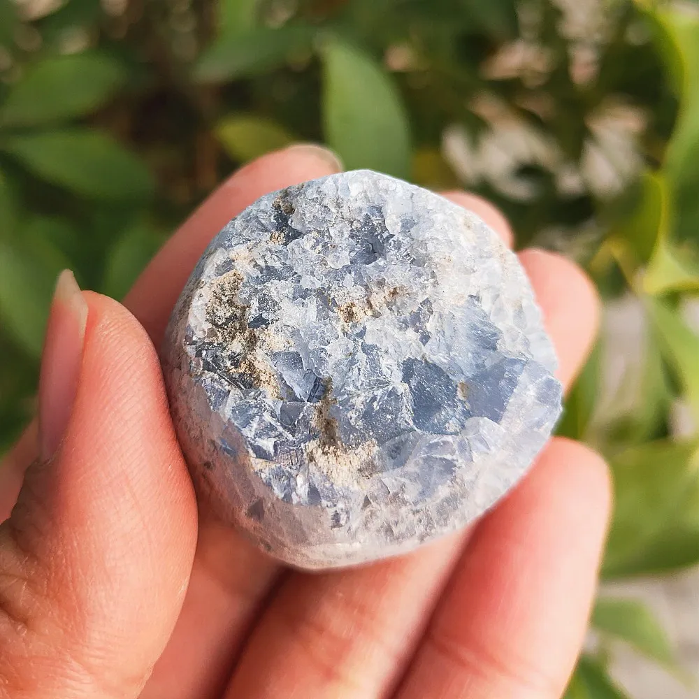 90g Natural Quartz Crystal celestite geode Blue SPAR hole Specimen Mineral gemstone cluster healing fengshui
90g Natural Quartz Crystal celestite geode Blue SPAR hole Specimen Mineral gemstone cluster healing fengshui