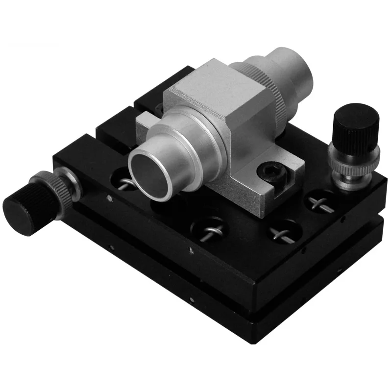 Optical two-dimensional horizontal adjustment frame, pitch rotation fine adjustment frame column object clamping holder
Optical two-dimensional horizontal adjustment frame, pitch rotation fine adjustment frame column object clamping holder