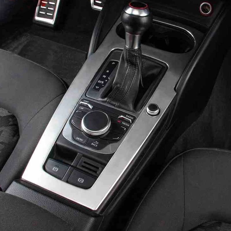 Car Styling For Audi A3 S3 2014-2017 Stainless steel Interior Gear Shift Decoration Stickers Auto Accessories
Car Styling For Audi A3 S3 2014-2017 Stainless steel Interior Gear Shift Decoration Stickers Auto Accessories