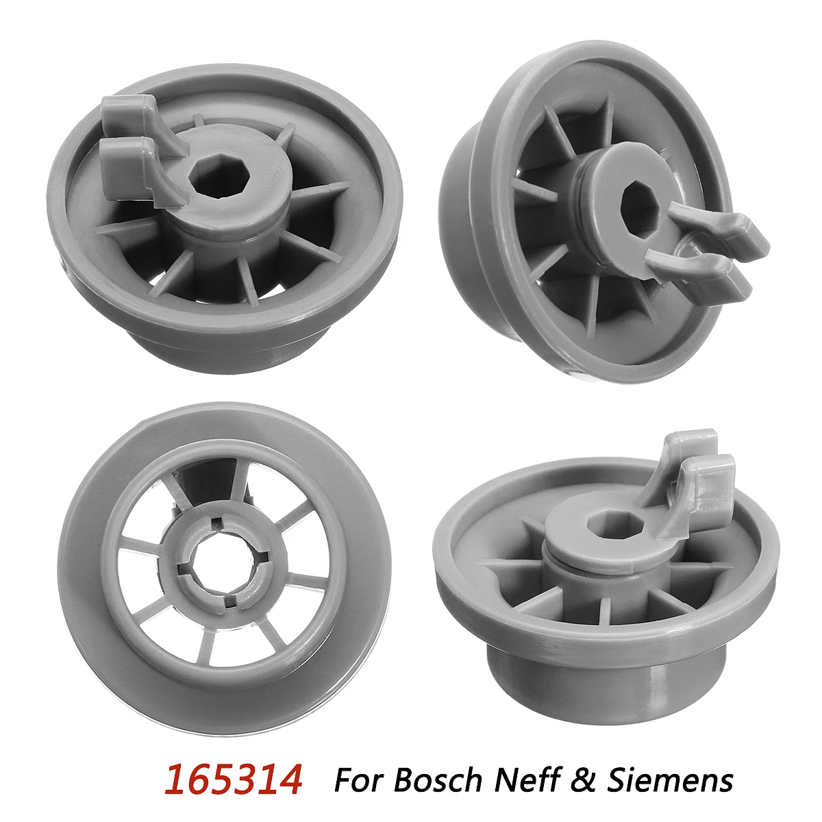 Нижняя полка для посудомоечной машины 165314 колесо корзины Neff Siemens 4 шт.|Запчасти