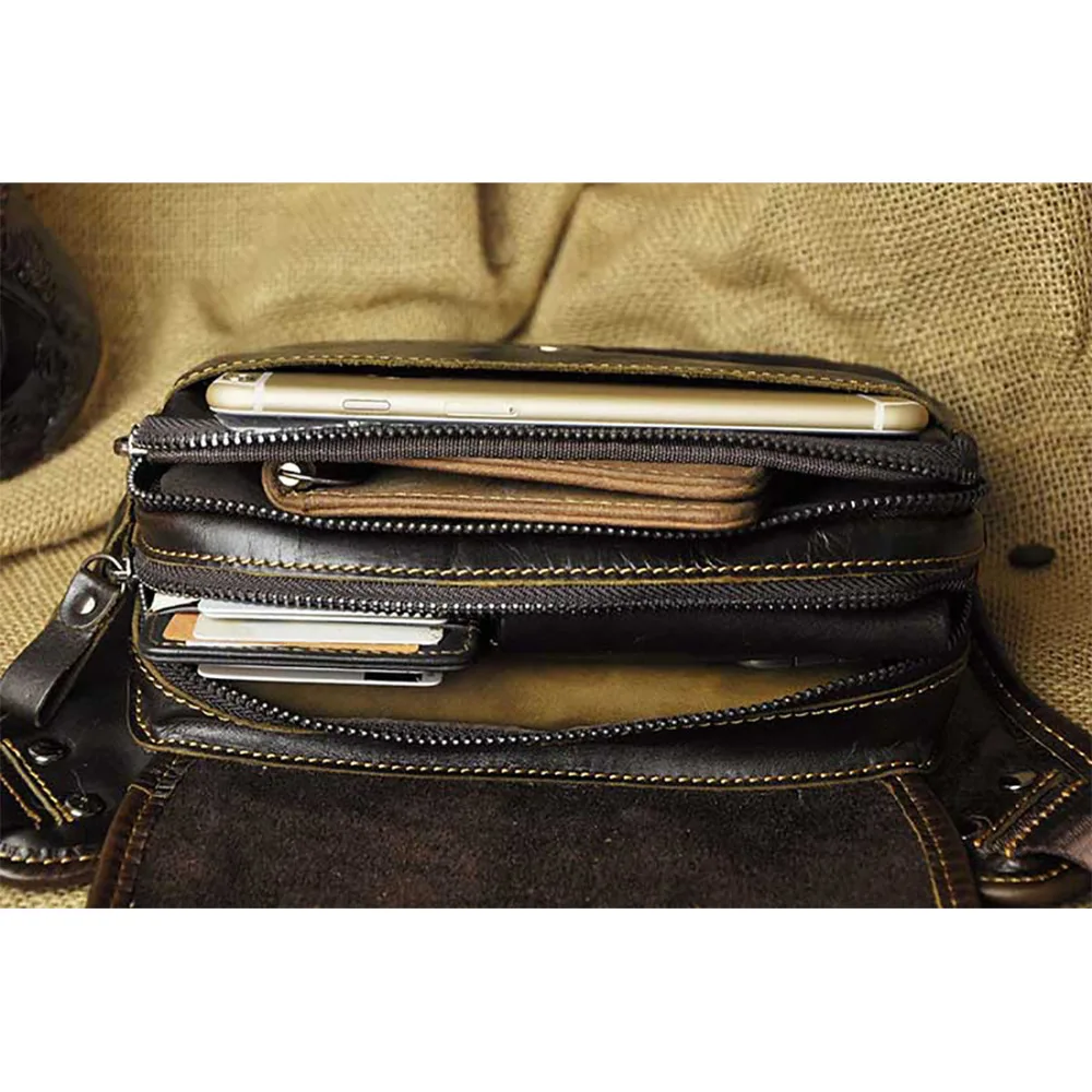 Genuine Leather Military Assault Waist Pack Bag Oil Wax Cowhide Men Hip Belt Cell Phone Case Purse Vintage Sling Chest Daypack
Genuine Leather Military Assault Waist Pack Bag Oil Wax Cowhide Men Hip Belt Cell Phone Case Purse Vintage Sling Chest Daypack