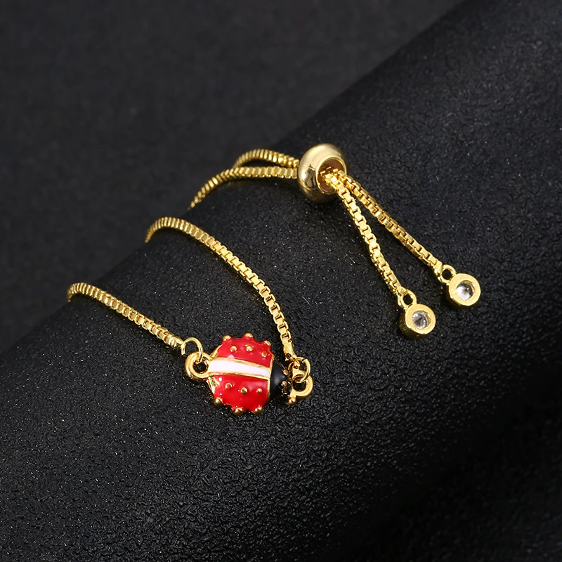 High Quality Metal Rhinestone Ladybug Bracelets Bangles For Women Men Ladybird Drill Link Chain Bracelet Hand Strings Adjustable
High Quality Metal Rhinestone Ladybug Bracelets Bangles For Women Men Ladybird Drill Link Chain Bracelet Hand Strings Adjustable