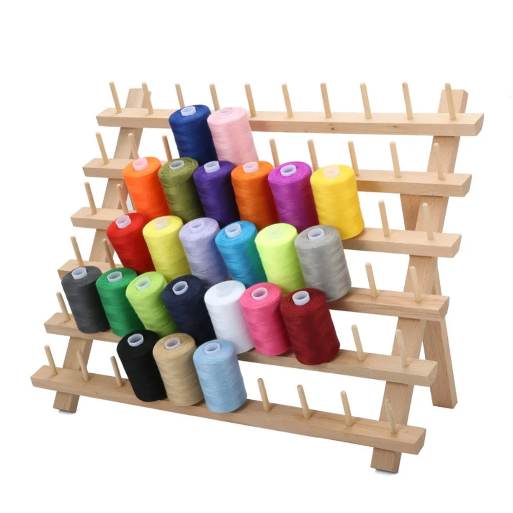 60 Spool Wooden Thread Rack And DIY Organizer For Sewing Quilting Embroidery Home Decor DH 40X32CM
60 Spool Wooden Thread Rack And DIY Organizer For Sewing Quilting Embroidery Home Decor DH 40X32CM