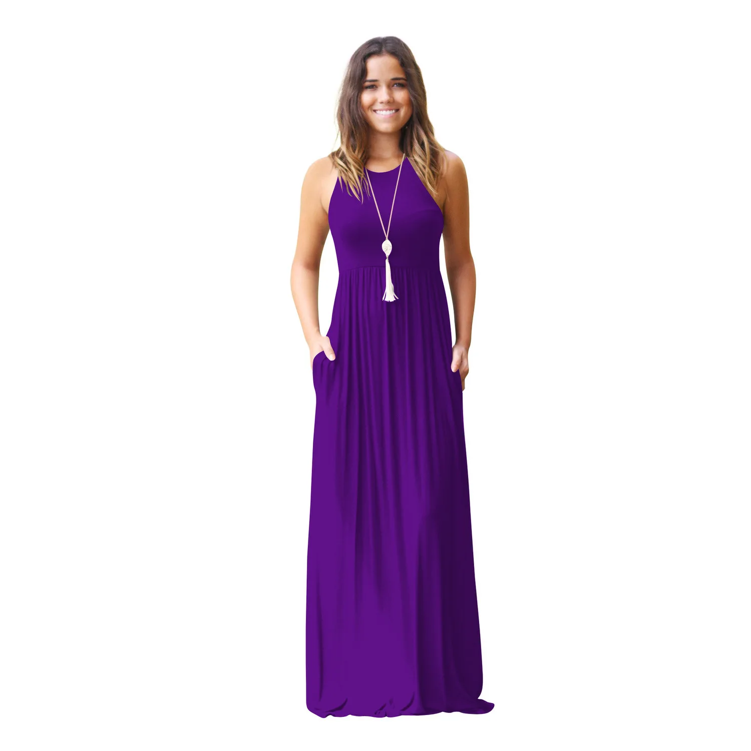 Vogue Women Clothes 2018 Party Dress Long Solid Color Sleeveless O-neck High Waist Slim Zomer Jurken Elegant Bohemian Vestidos
Vogue Women Clothes 2018 Party Dress Long Solid Color Sleeveless O-neck High Waist Slim Zomer Jurken Elegant Bohemian Vestidos