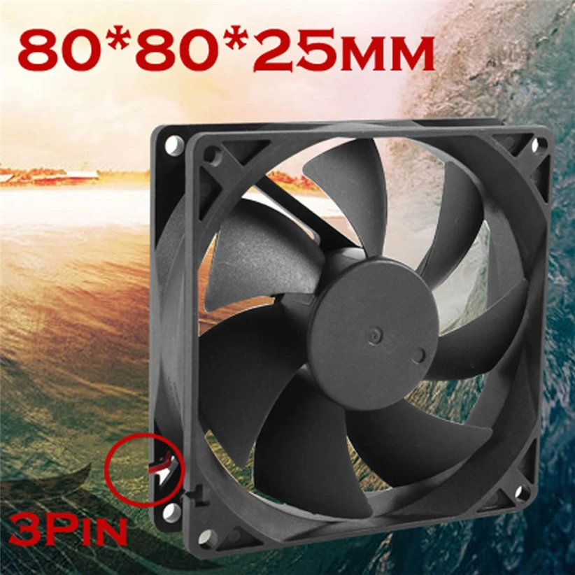Quiet 8cm/80mm/80x80x25mm 12V Computer/PC/CPU Silent Cooling Case Fan Futural Digital Dorp Shipping AUGG9
Quiet 8cm/80mm/80x80x25mm 12V Computer/PC/CPU Silent Cooling Case Fan Futural Digital Dorp Shipping AUGG9