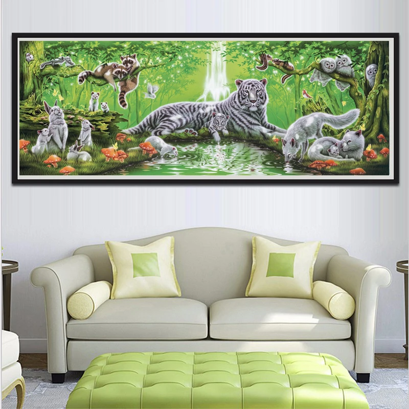 Large 5d diy Diamond Painting Cross Stitch"Forest Tiger Animals"3d picture diamond Embroidery sale Square/Round drill JS4615
Large 5d diy Diamond Painting Cross Stitch"Forest Tiger Animals"3d picture diamond Embroidery sale Square/Round drill JS4615