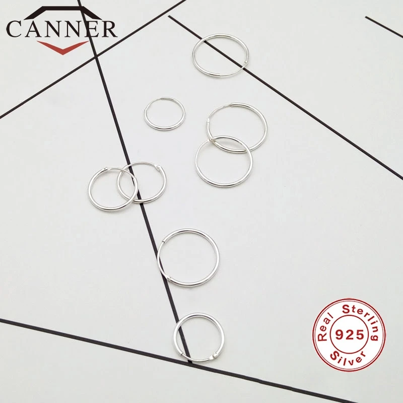 CANNER Simple Mini Hoop Earrings 925 Sterling Silver Fashion Temperament Circle Round Earring for Women THN
CANNER Simple Mini Hoop Earrings 925 Sterling Silver Fashion Temperament Circle Round Earring for Women THN