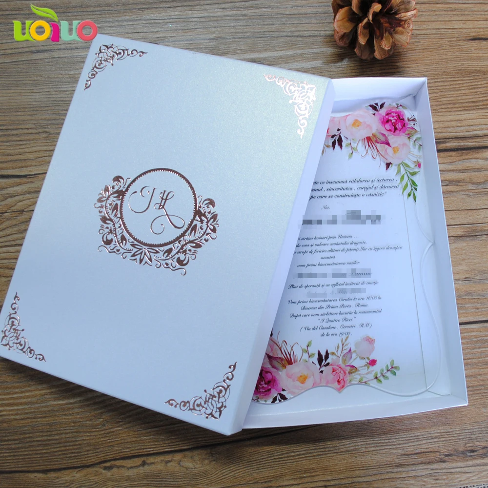 nice colorful flower wedding invitation card clear acrylic invitation card with cheap price 10pcs/lot
nice colorful flower wedding invitation card clear acrylic invitation card with cheap price 10pcs/lot