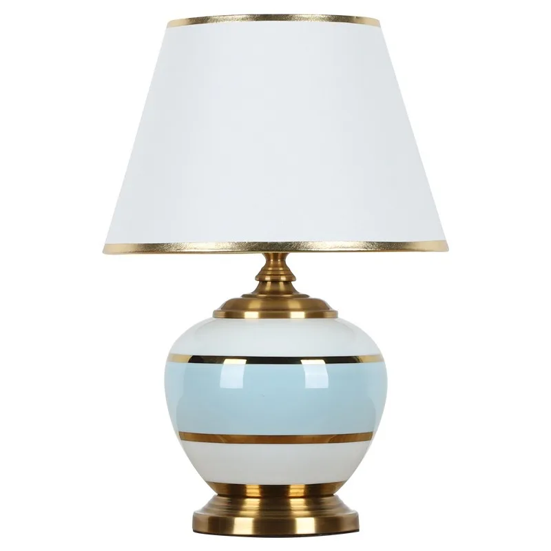 Europe Fashion Creative Table Lamps Fabric Lampshade Ceramic Iron Main Material Table Lamps Useful Noble Table Lamps for Room
Europe Fashion Creative Table Lamps Fabric Lampshade Ceramic Iron Main Material Table Lamps Useful Noble Table Lamps for Room
