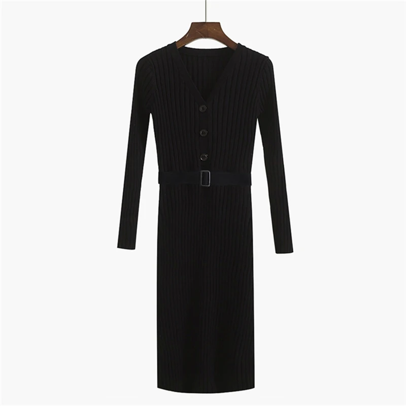 2018 Autumn Winter Long Sweaters Dresses Women Elegant V-neck Slim Sexy Knitted Dress Female Long Sleeve Sweater Dress FP1233
2018 Autumn Winter Long Sweaters Dresses Women Elegant V-neck Slim Sexy Knitted Dress Female Long Sleeve Sweater Dress FP1233