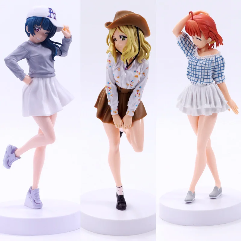 Аниме Love Live EXQ SUNSHINE цушима йошико и Мари охара таками Чика девушки ПВХ Фигурки