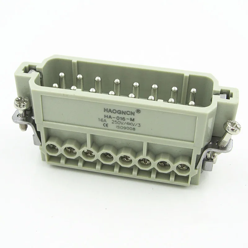 HDC-HA-016M Heavy Load Connector Heat Flux Avenue Plug-in Unit 16 Core 16A Screw Type
HDC-HA-016M Heavy Load Connector Heat Flux Avenue Plug-in Unit 16 Core 16A Screw Type