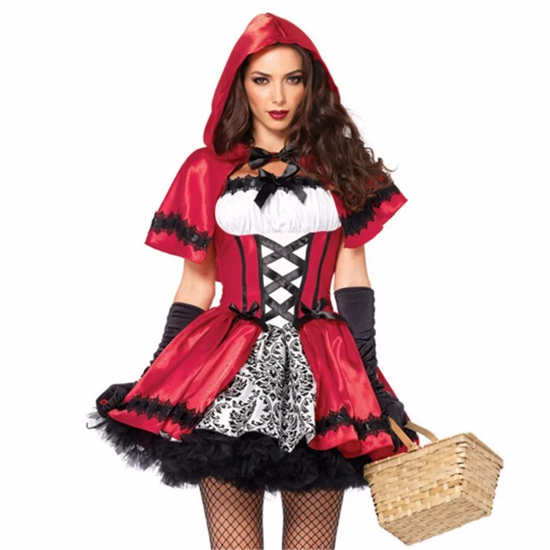 Fairy Tale Sexy Little Red Riding Hood Costume Women Adult Halloween Carnival Costumes Fantasia Fancy Dress Outfit
Fairy Tale Sexy Little Red Riding Hood Costume Women Adult Halloween Carnival Costumes Fantasia Fancy Dress Outfit