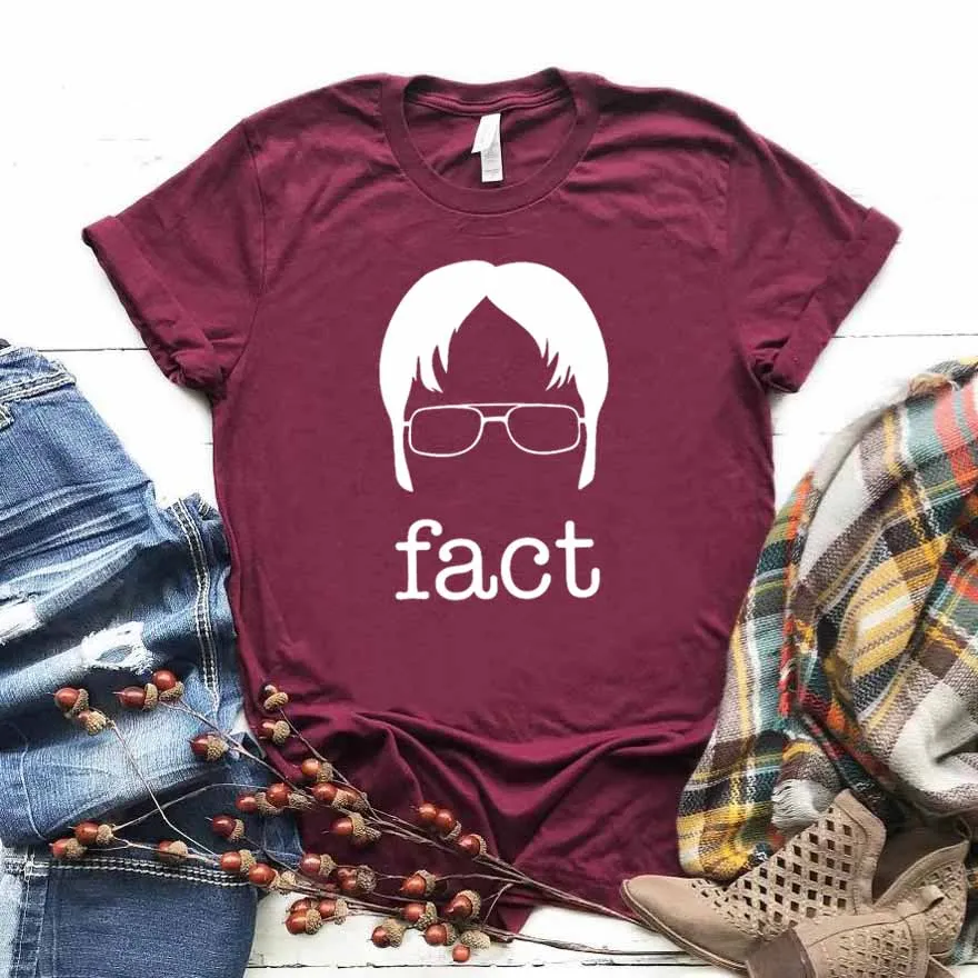 Facts office fans Print Women tshirt Cotton Casual Funny t shirt Gift For Lady Yong Girl Top Tee Drop Ship S-752
Facts office fans Print Women tshirt Cotton Casual Funny t shirt Gift For Lady Yong Girl Top Tee Drop Ship S-752