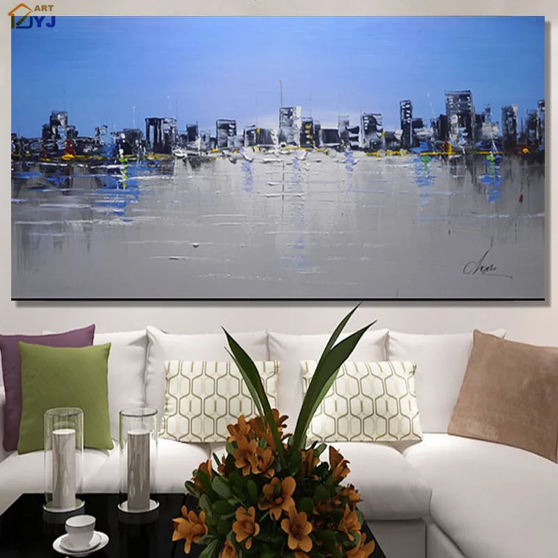 Winter Night Town Picture Palette Knife Hand Painted Modern Abstract Oil Painting Canvas Wall Art Picture Gift No Framed SL038
Winter Night Town Picture Palette Knife Hand Painted Modern Abstract Oil Painting Canvas Wall Art Picture Gift No Framed SL038