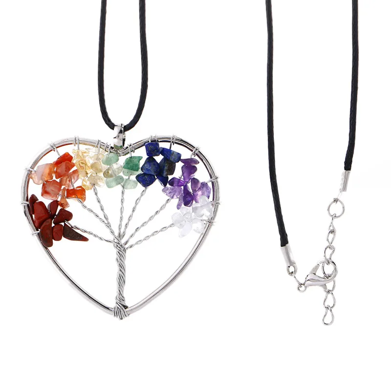 Original New Rainbow 7 Chakra Tree Of Life Quartz Pendant Necklaces Women Natural Stone Wisdom Tree Choker Necklace Jewelry Gift
Original New Rainbow 7 Chakra Tree Of Life Quartz Pendant Necklaces Women Natural Stone Wisdom Tree Choker Necklace Jewelry Gift