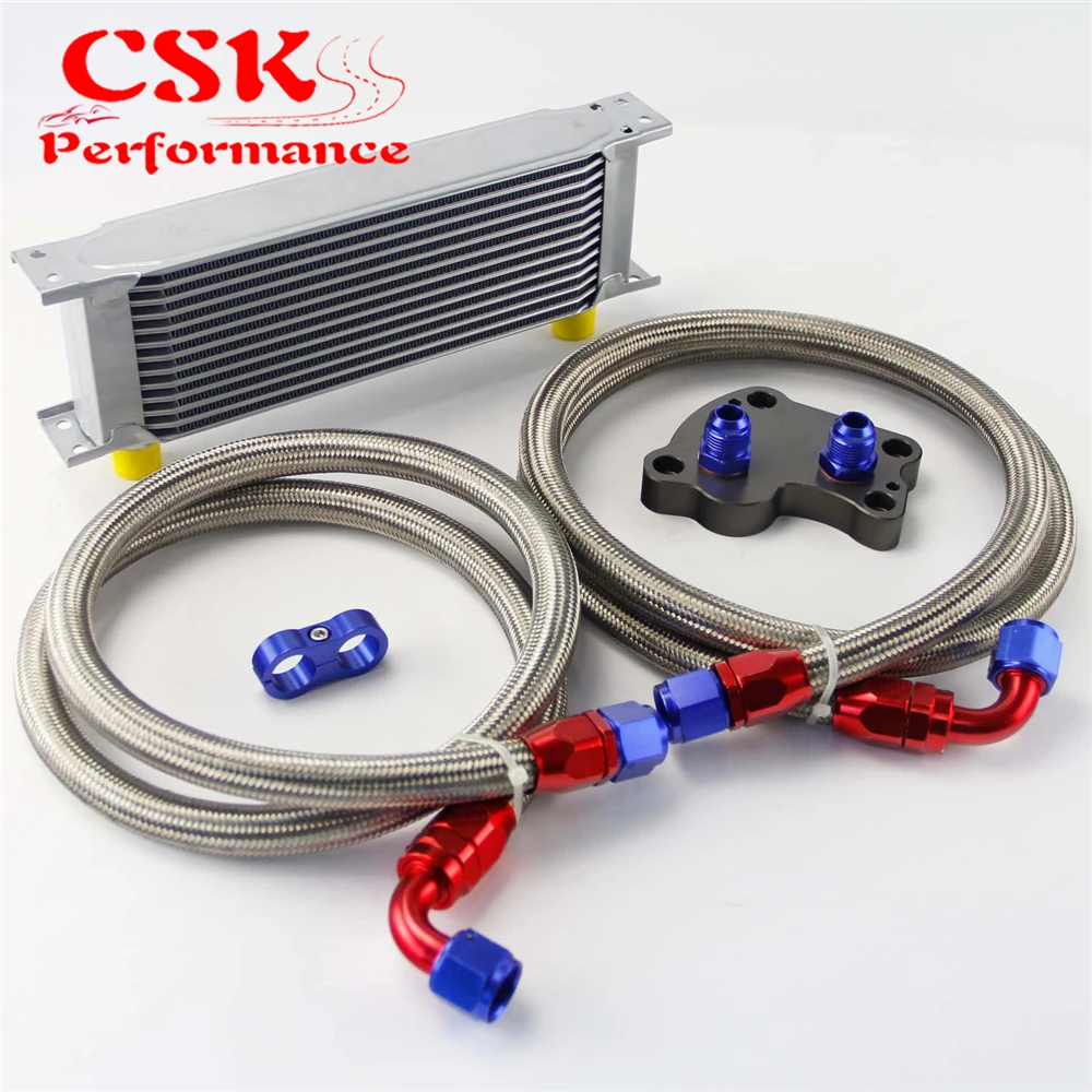 13 Row 248mm AN10 British Oil Cooler Kit Fits For BMW Mini Cooper R53 Supercharger Silver/Black
13 Row 248mm AN10 British Oil Cooler Kit Fits For BMW Mini Cooper R53 Supercharger Silver/Black