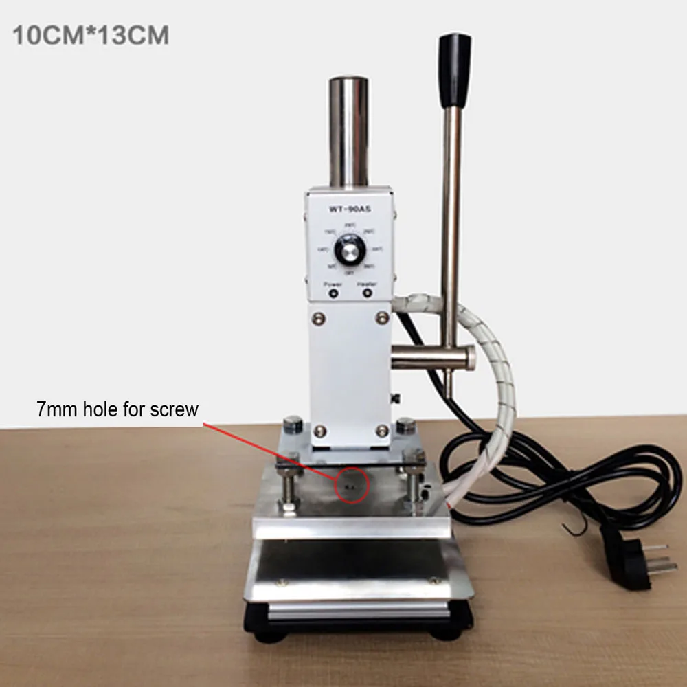 ToAuto Hot Foil Stamping Machine 10*13CM Paper Embossing Machine Manual Bronzing Machine for PVC Card Leather Printing Marking
ToAuto Hot Foil Stamping Machine 10*13CM Paper Embossing Machine Manual Bronzing Machine for PVC Card Leather Printing Marking