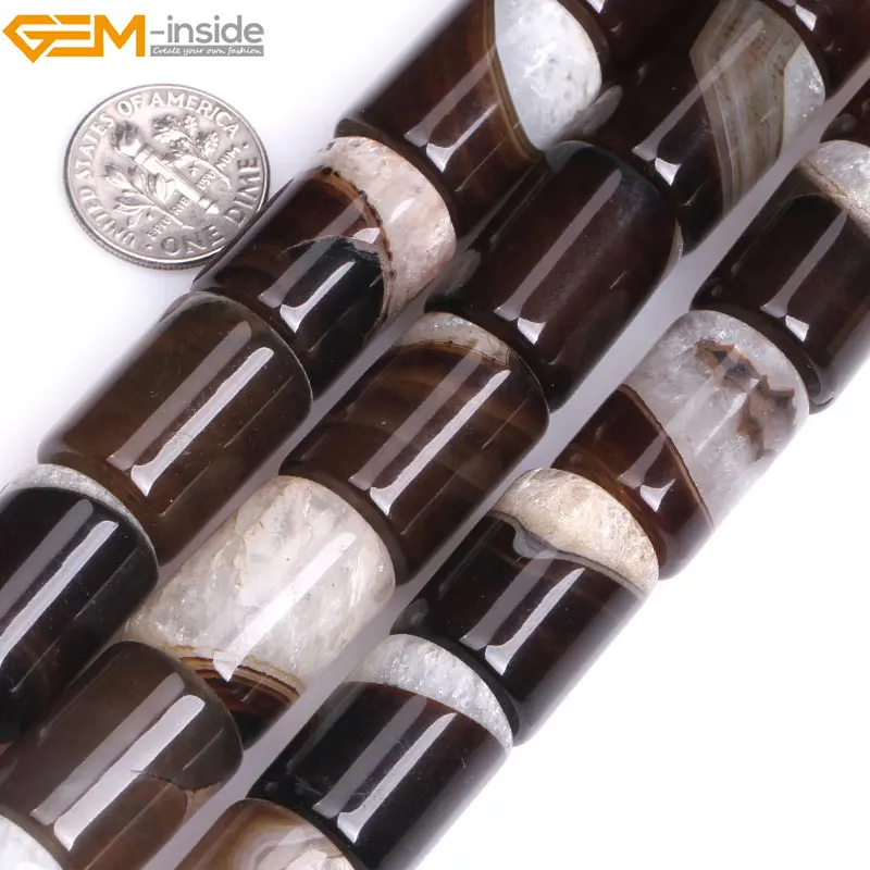 Gem-inside 15x20mm/10x20mm Natural Stone Beads Tube Cylinder Column Botswana Agates Beads For Jewelry Making 15" DIY Beads
Gem-inside 15x20mm/10x20mm Natural Stone Beads Tube Cylinder Column Botswana Agates Beads For Jewelry Making 15" DIY Beads
