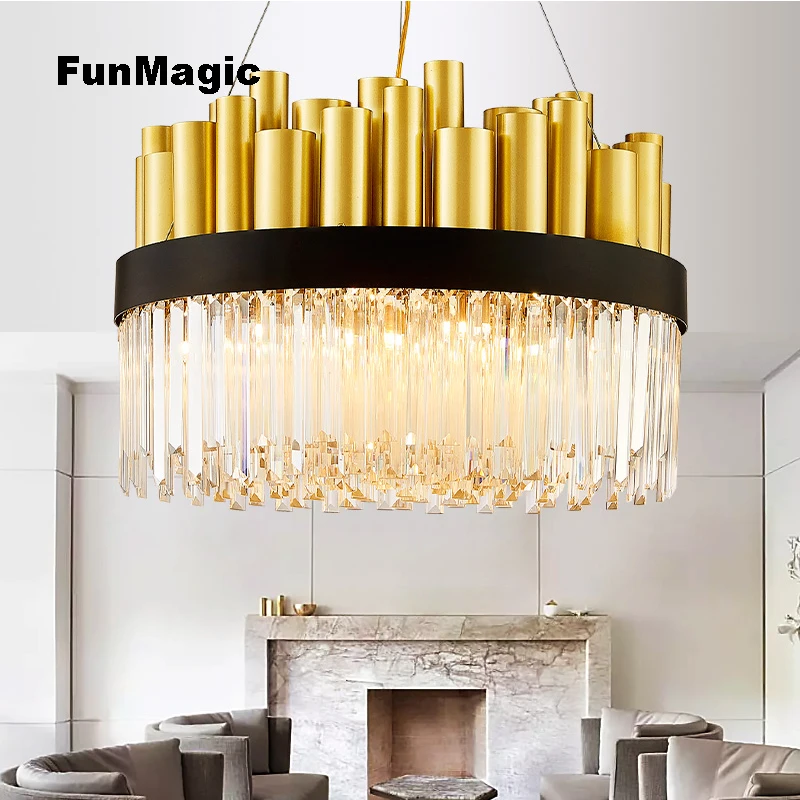 Nordic Post-modern Gold Luxury Crystal Pendant Light Restaurant Chandelier Living Room Fixture Hanging Lamp Round Art Lighting
Nordic Post-modern Gold Luxury Crystal Pendant Light Restaurant Chandelier Living Room Fixture Hanging Lamp Round Art Lighting