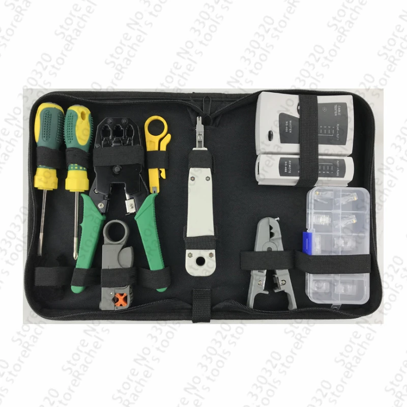 9pcs/set RJ45 RJ11 RJ12 CAT5 CAT5e Portable LAN Network Repair Tool Kit Utp Cable Tester and Plier Crimp Crimper Plug Clamp PC
9pcs/set RJ45 RJ11 RJ12 CAT5 CAT5e Portable LAN Network Repair Tool Kit Utp Cable Tester and Plier Crimp Crimper Plug Clamp PC