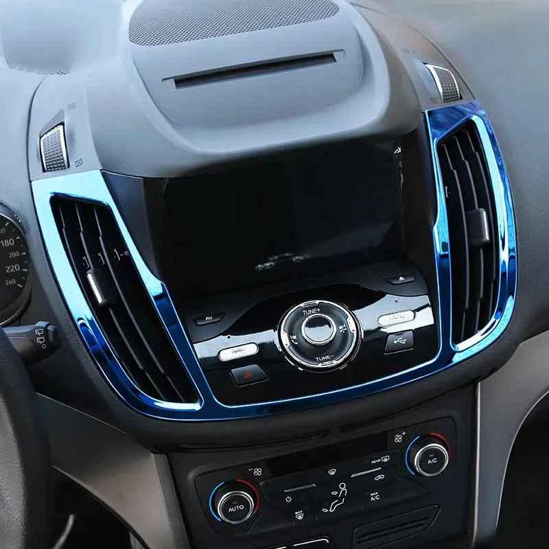For Ford Kuga 2015-2017 1PC Stainless Steel Car Interior Navigation Control Panel air conditioner outlet Frame Cover Trim
For Ford Kuga 2015-2017 1PC Stainless Steel Car Interior Navigation Control Panel air conditioner outlet Frame Cover Trim