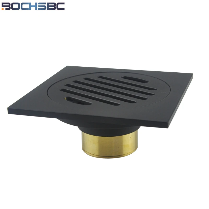 BOCHSBC Bathroom Washing Machine Drain Full Copper Anti-odor Sink Hole Cover Black Matte Paint Floor Drain 10cm*10cm
BOCHSBC Bathroom Washing Machine Drain Full Copper Anti-odor Sink Hole Cover Black Matte Paint Floor Drain 10cm*10cm