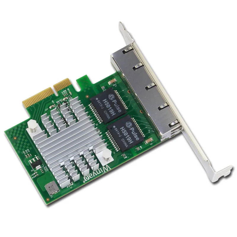 Winyao WYI350T4 PCI-E X4 RJ45 Qual порт сервер Gigabit Ethernet 10/100/1000 Мбит/с сетевой интерфейс карта для