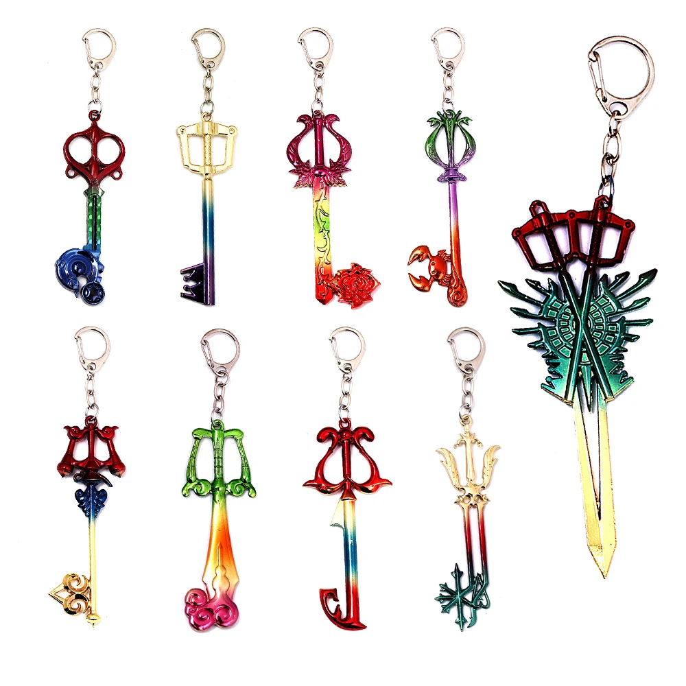 Game Kingdom Hearts Keychain Men Colorful Metal Model Knife Weapon Key Chain Car Women Cosplay Jewelry Bag Pendant 2019 llaveros
Game Kingdom Hearts Keychain Men Colorful Metal Model Knife Weapon Key Chain Car Women Cosplay Jewelry Bag Pendant 2019 llaveros