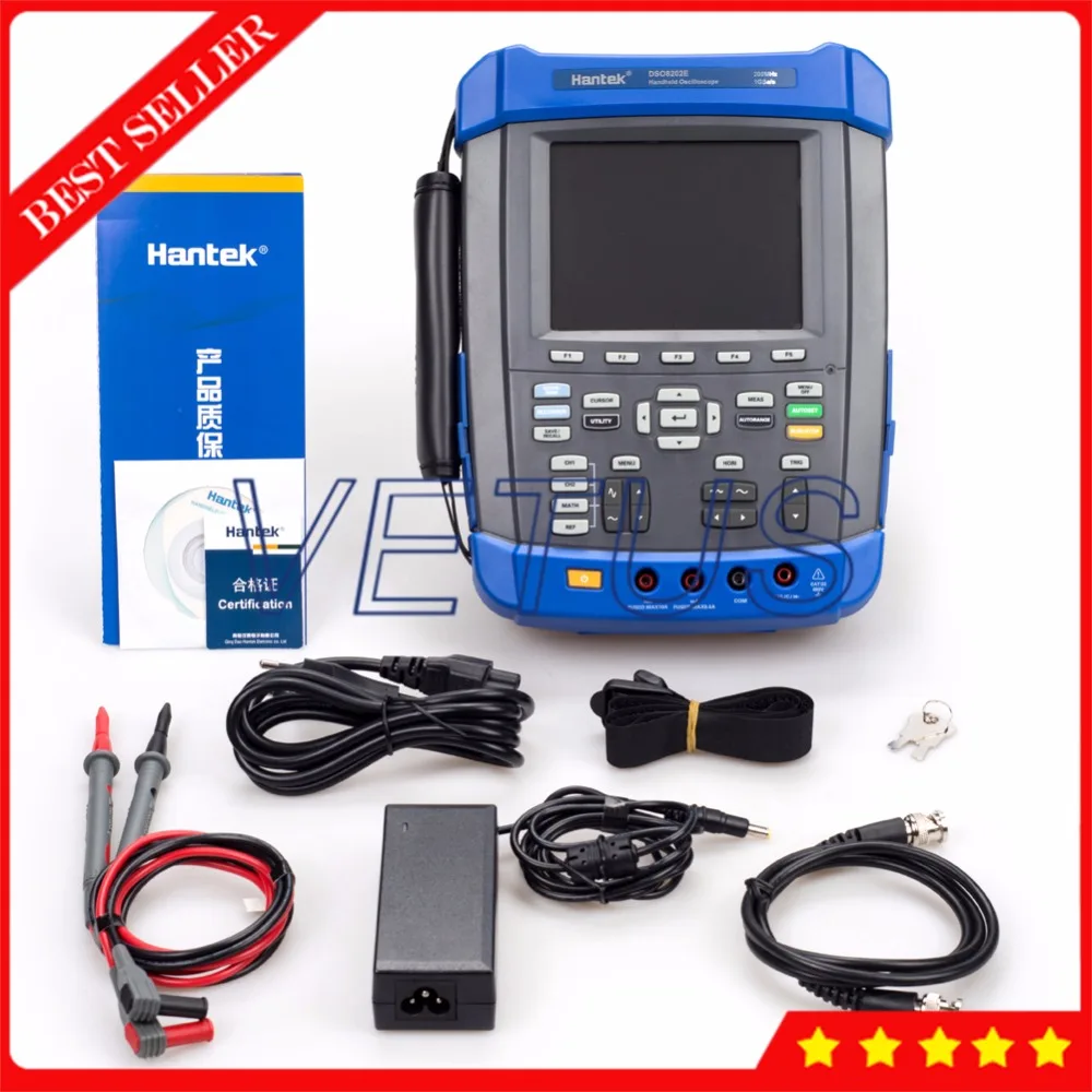 DSO8202E 200MHz 6 in 1 Handheld Digital Oscilloscope with Scopemeter Recorder DMM Spectrum Analyzer Arbitrary Waveform generator
DSO8202E 200MHz 6 in 1 Handheld Digital Oscilloscope with Scopemeter Recorder DMM Spectrum Analyzer Arbitrary Waveform generator