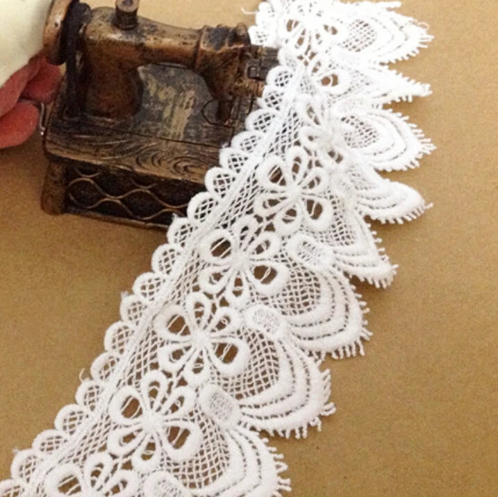 5 yards/lot width 6cm 2.36" white water soluble cotton lace trim ribbon 1013225L4K84
5 yards/lot width 6cm 2.36" white water soluble cotton lace trim ribbon 1013225L4K84
