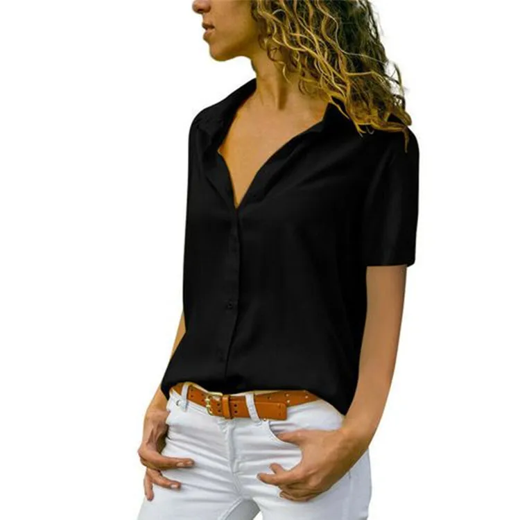 2019 Summer Women Chiffon Blouse Short Sleeve Ladies Office Ladies Shirts Plus Size Work Top Plus Size Causal Female Clothing
2019 Summer Women Chiffon Blouse Short Sleeve Ladies Office Ladies Shirts Plus Size Work Top Plus Size Causal Female Clothing