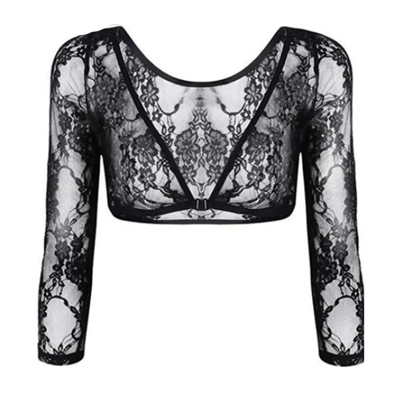 Women Lace Shirts Mesh Cardigan Summer Long Sleeve Thin Perspective Shawl Sexy V Neck Mesh Cropped Top Short Blouse Blusa
Women Lace Shirts Mesh Cardigan Summer Long Sleeve Thin Perspective Shawl Sexy V Neck Mesh Cropped Top Short Blouse Blusa