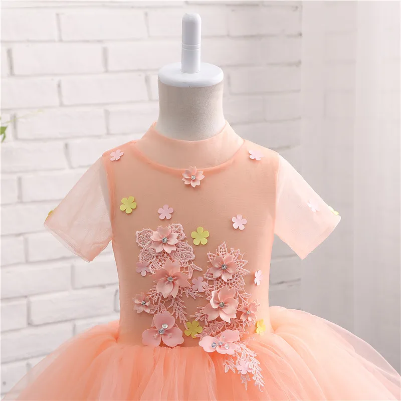 In Stock Living Coral Short Sleeve O-Neck Tulle With Beading Appliques First Communion Dresses For Girls Flower Girl Dress 14805
In Stock Living Coral Short Sleeve O-Neck Tulle With Beading Appliques First Communion Dresses For Girls Flower Girl Dress 14805