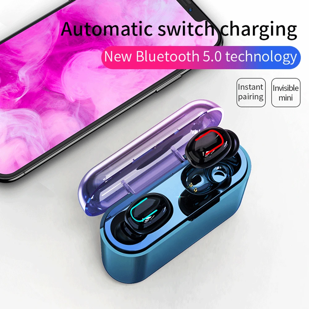 Спортивные Беспроводные наушники Bluetooth 5 0 стерео Q32 TWS для телефона Samsung гарнитура