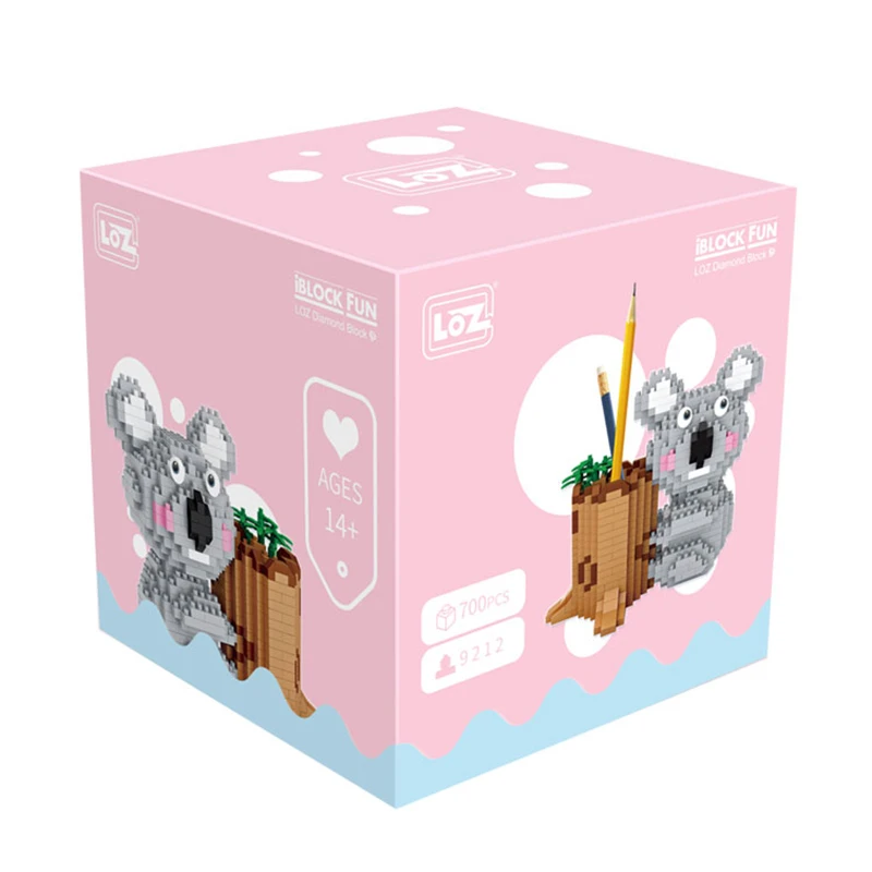 2020 New LOZ Koala Model Assembly DIY Micro Bricks Educational Toys Pen Container Holder Diamond Building Blocks for Gifts Kids
2020 New LOZ Koala Model Assembly DIY Micro Bricks Educational Toys Pen Container Holder Diamond Building Blocks for Gifts Kids