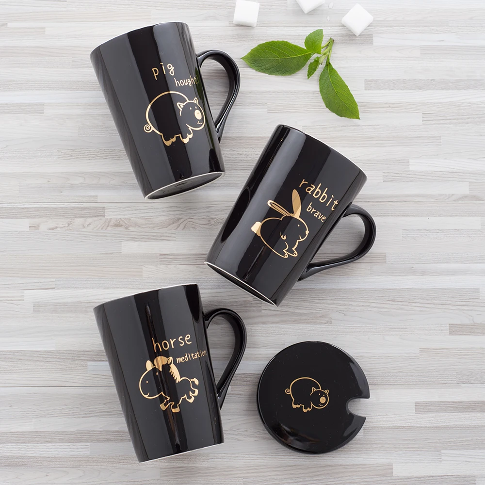 SPSCO Creative Chinese Zodiac Ceramic Mug Cartoon Mugs Coffee Mug Tea Cup With Lid and Spoon for Birthday Christmas Gift
SPSCO Creative Chinese Zodiac Ceramic Mug Cartoon Mugs Coffee Mug Tea Cup With Lid and Spoon for Birthday Christmas Gift