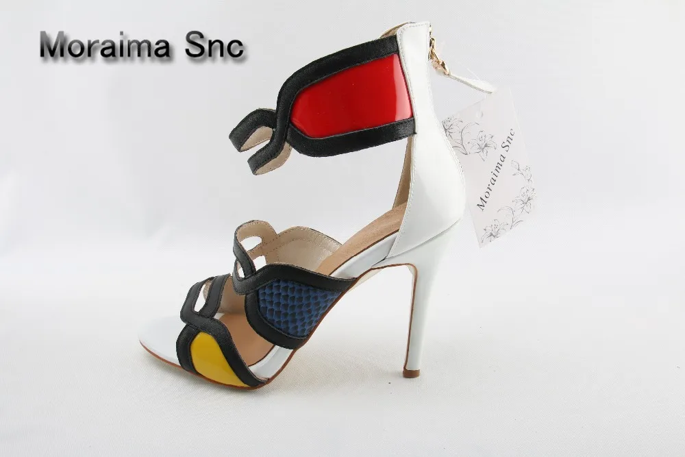 Moraima Snc Brand zapatos mujer Gorgeous 10CM Snakeskin High Heels Sandale Femme Mixed Color Peep Toe Sandals Women buty damskie
Moraima Snc Brand zapatos mujer Gorgeous 10CM Snakeskin High Heels Sandale Femme Mixed Color Peep Toe Sandals Women buty damskie